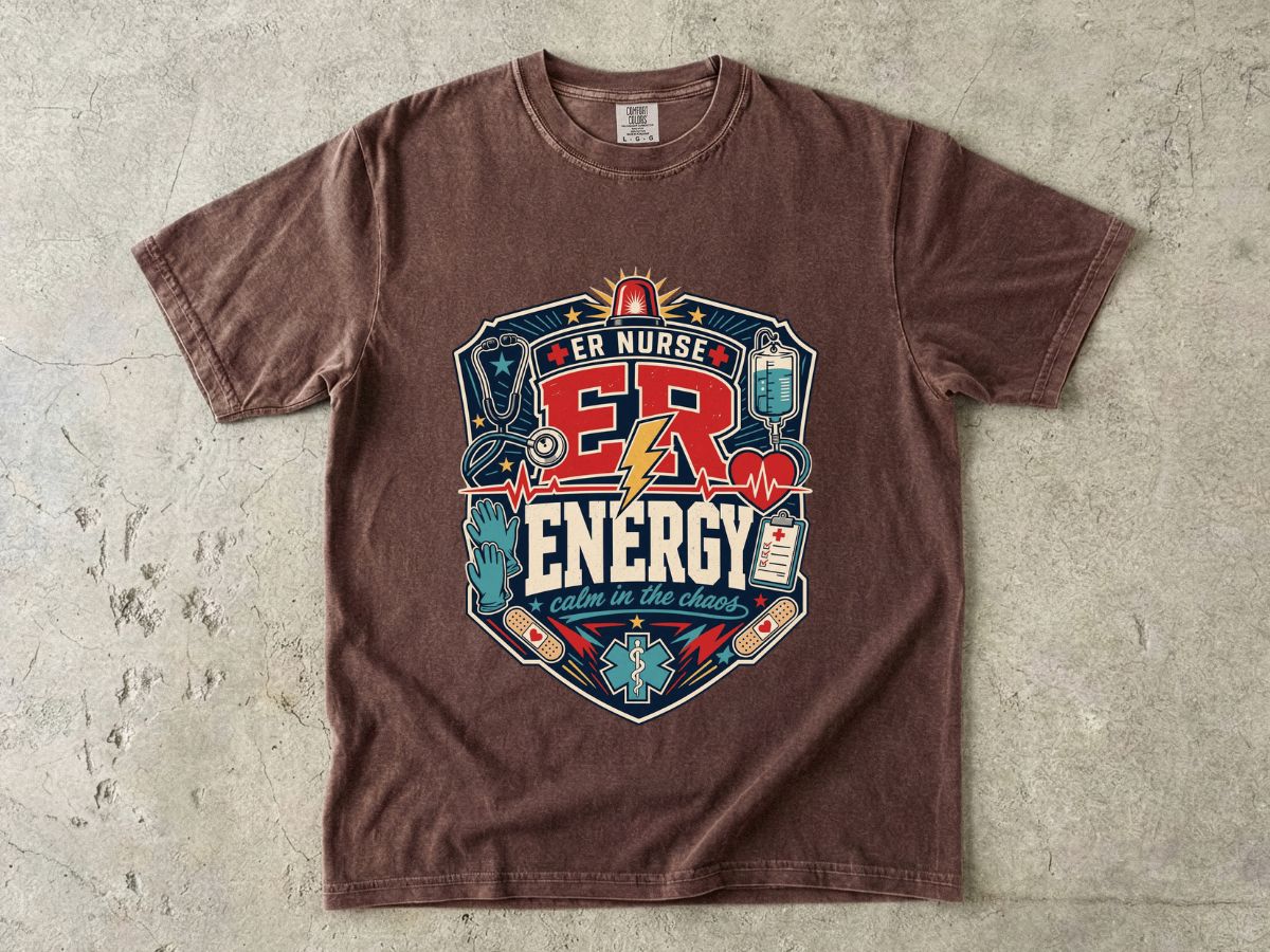 ER Nurse Energy T-Shirt — Emergency Room Medic Graphic Tee