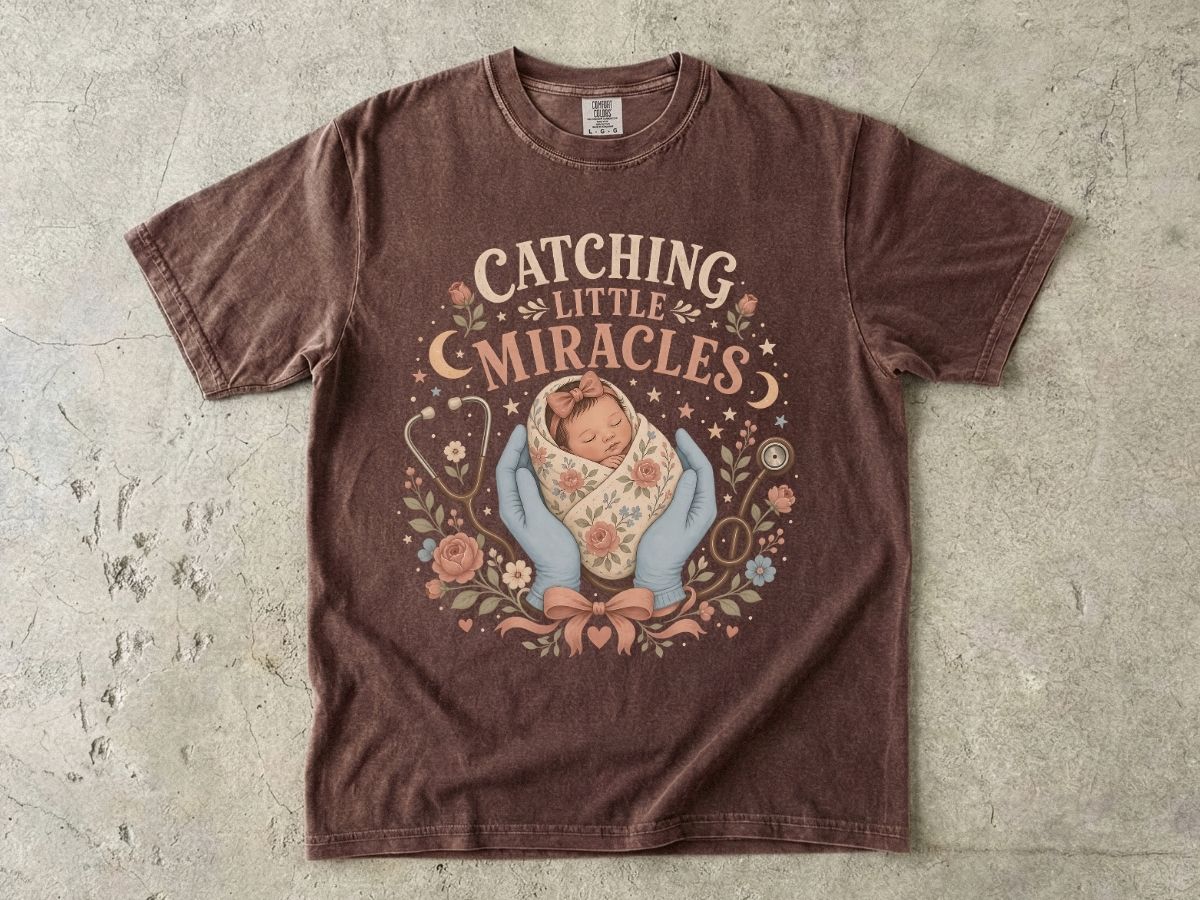 T-Shirt — Catching Little Miracles Newborn Baby Graphic Tee