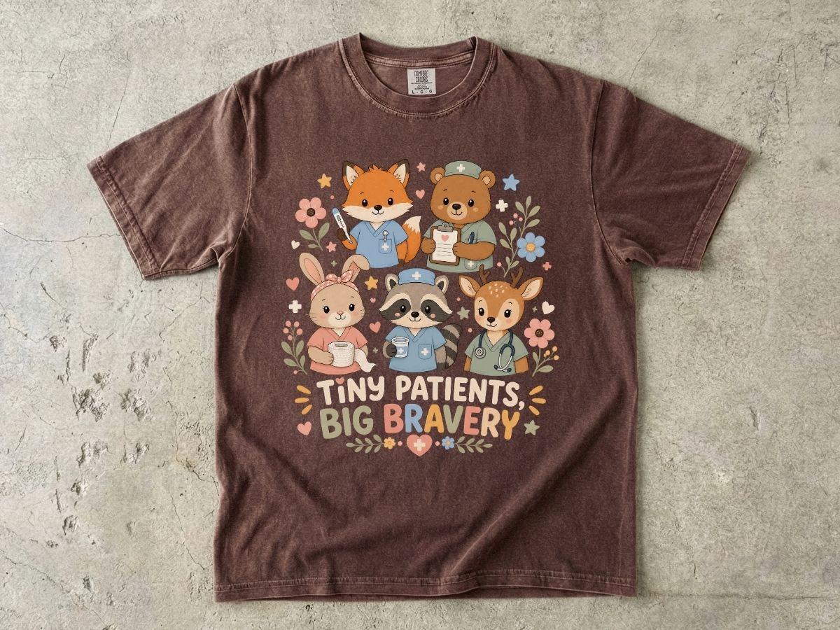 Kids 'Tiny Patients, Big Bravery' Animal Nurse T-Shirt