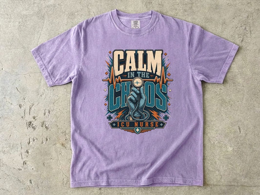 Calm in the Chaos ICU Nurse T-Shirt