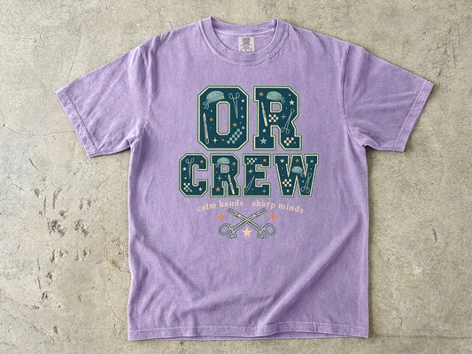 OR Crew T-Shirt — Surgical Team & OR Tech Scrubs Crew Tee