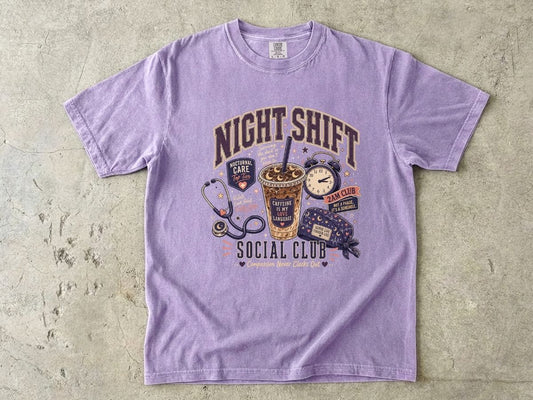 Night Shift Social Club Shirt | Nurse Night Shift Gift