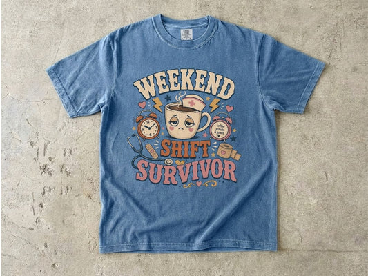 Weekend Shift Survivor Shirt | Funny Nurse Gift Tee