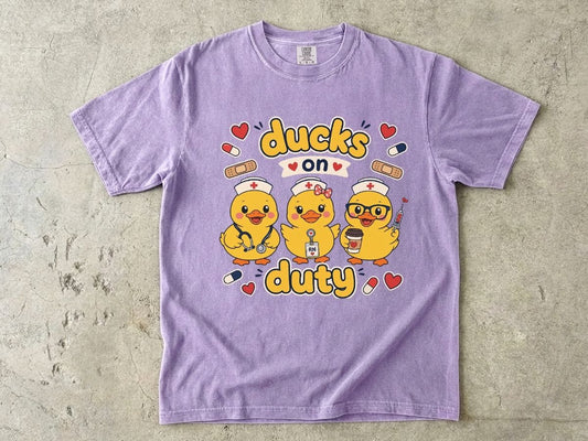 Ducks on Duty Shirt | Cute Nurse Duck Gift Tee