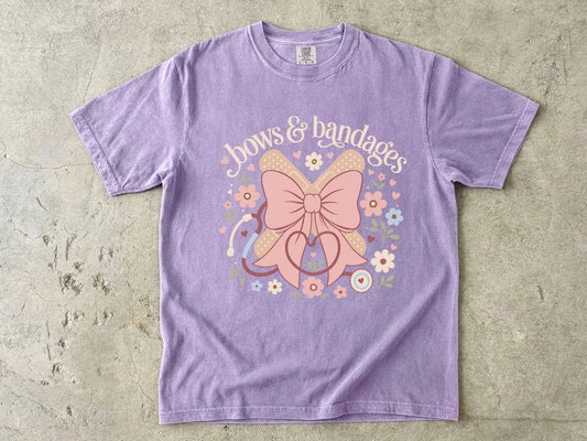 Bows & Bandages Shirt | Cute Coquette Nurse Gift Tee