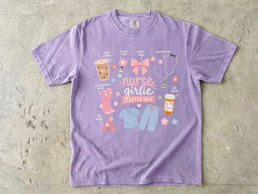 Nurse Girlie Starter Pack Shirt | Trendy Nurse Gift Tee