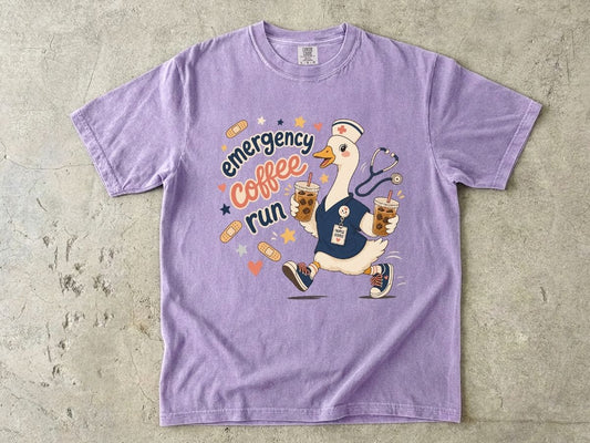 Emergency Coffee Run Nurse T-Shirt