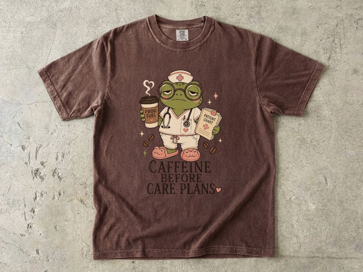 Caffeine Before Care Plans Nurse Shirt | Funny RN Tee