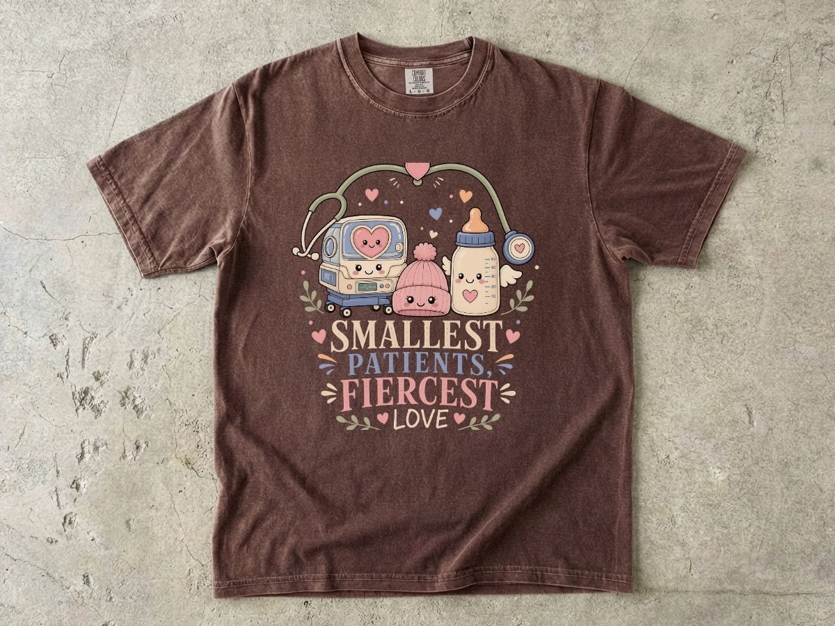 Smallest Fighters Fiercest Love NICU Nurse Shirt | Neonatal RN Tee
