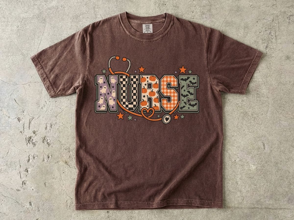 Halloween Nurse Shirt | Cute Spooky RN Graphic Tee & Gift