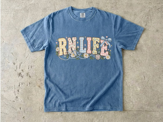 RN Life Shirt | Cute Registered Nurse Graphic Tee & RN Gift