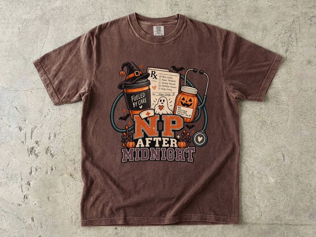 Nurse Practitioner Halloween Shirt | NP After Midnight Tee