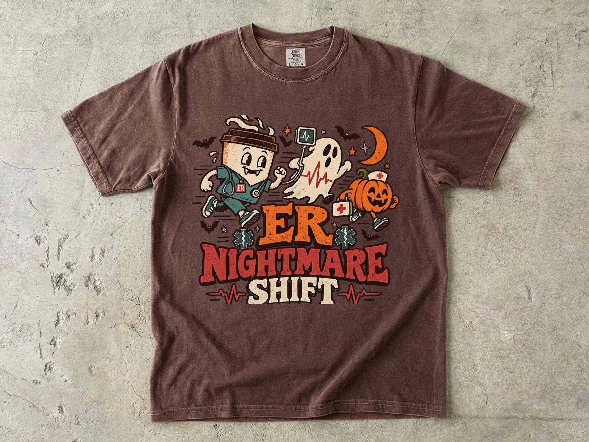 ER Nurse Halloween Shirt | ER Nightmare Shift RN Tee