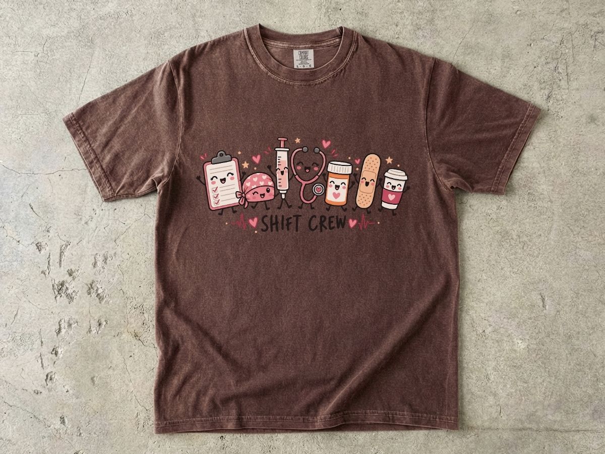 Shift Crew Nurse Shirt | Cute RN Team Graphic Tee & Nurse Gift