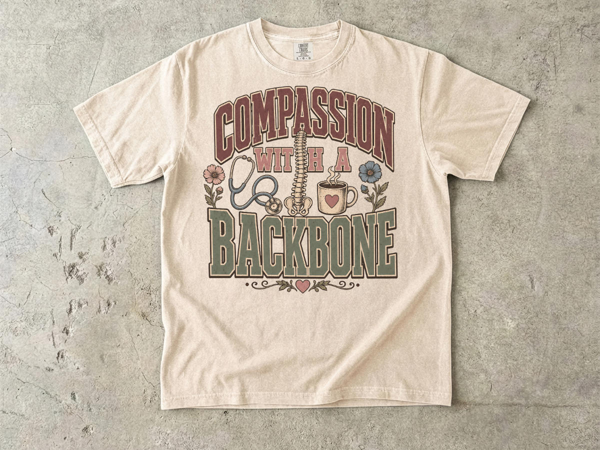 Compassion With a Backbone Graphic T-Shirt