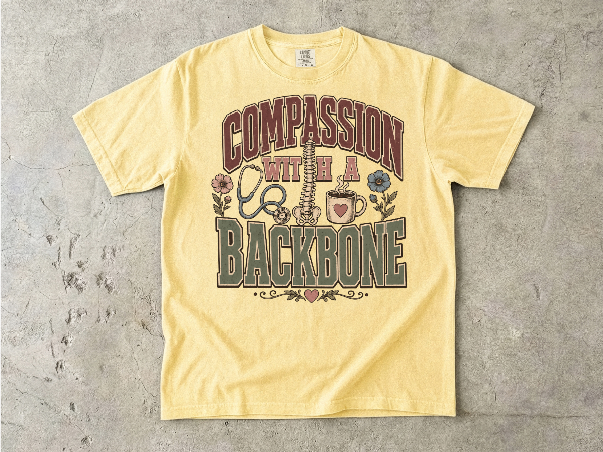 Compassion With a Backbone Graphic T-Shirt