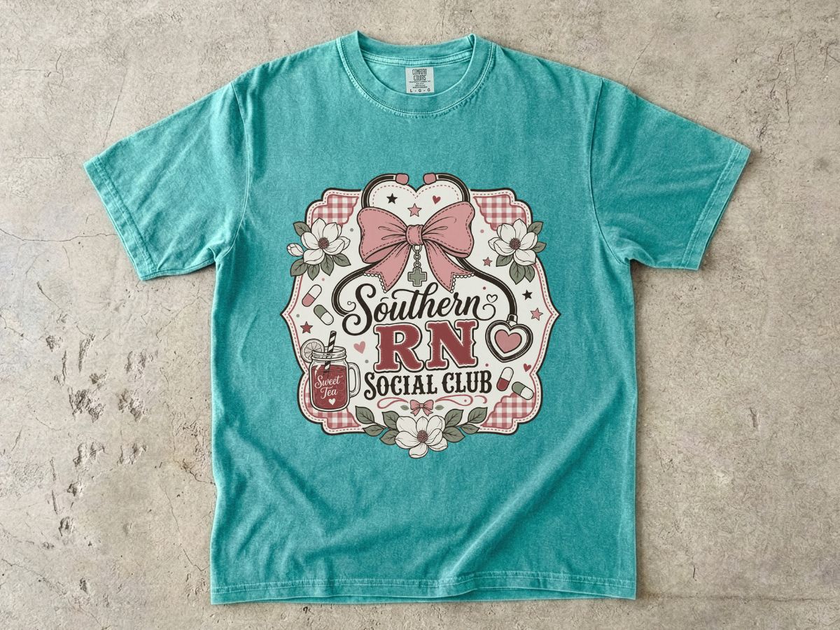 Southern RN Social Club T-Shirt — Cute Southern Nurse Graphic Tee