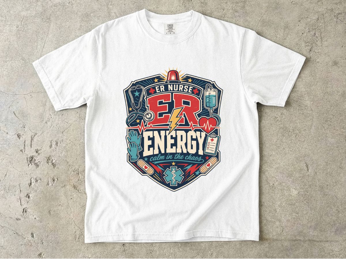 ER Nurse Energy T-Shirt — Emergency Room Medic Graphic Tee