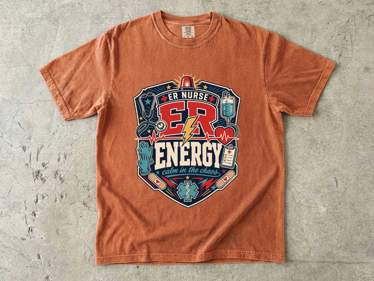 ER Nurse Energy T-Shirt — Emergency Room Medic Graphic Tee