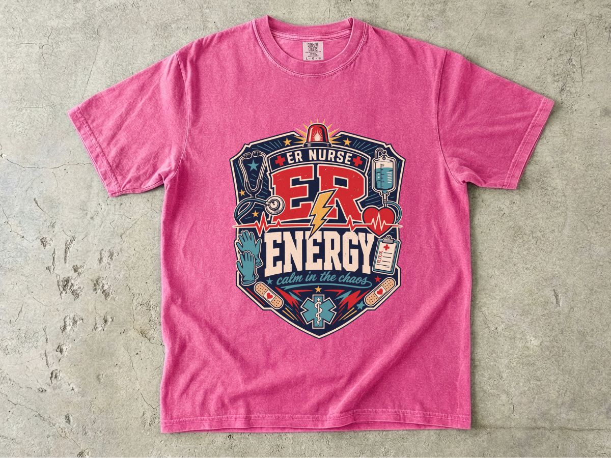 ER Nurse Energy T-Shirt — Emergency Room Medic Graphic Tee