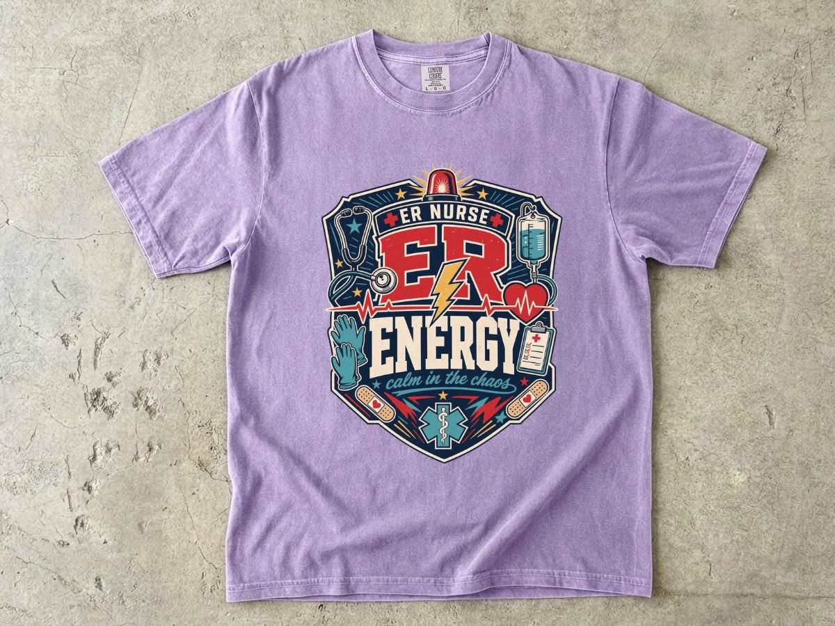 ER Nurse Energy T-Shirt — Emergency Room Medic Graphic Tee