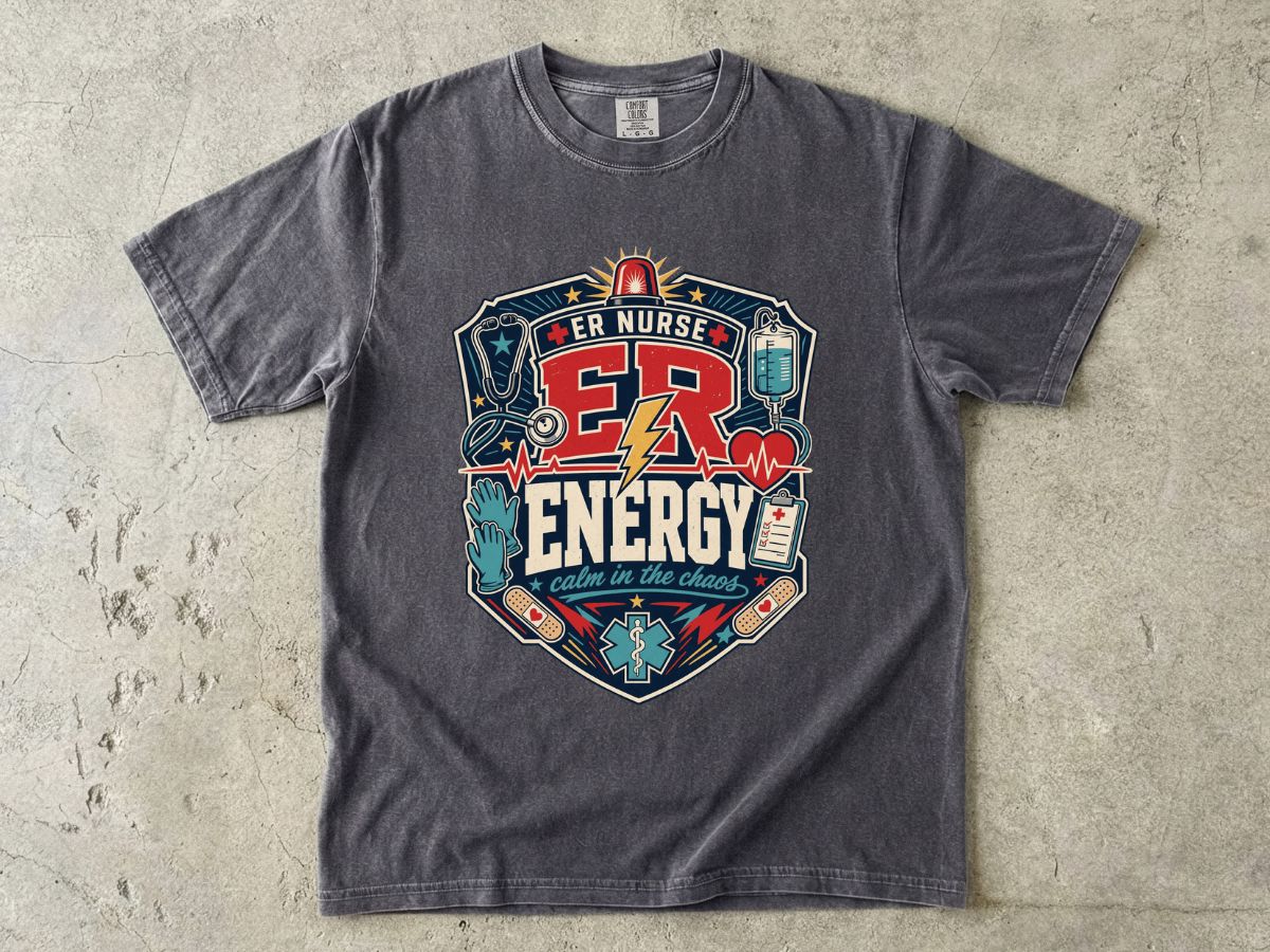 ER Nurse Energy T-Shirt — Emergency Room Medic Graphic Tee