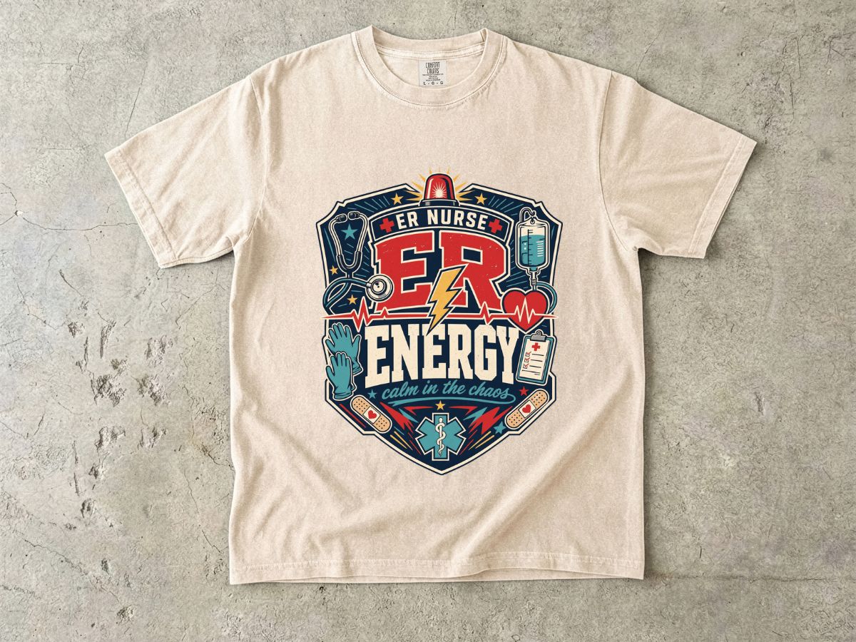 ER Nurse Energy T-Shirt — Emergency Room Medic Graphic Tee