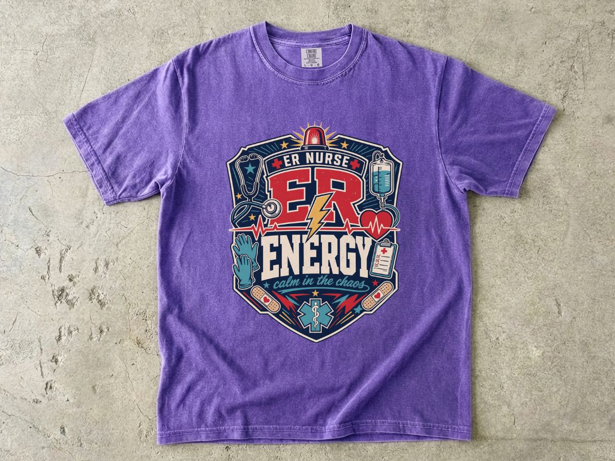 ER Nurse Energy T-Shirt — Emergency Room Medic Graphic Tee
