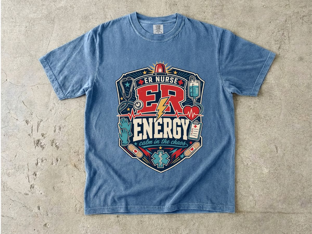 ER Nurse Energy T-Shirt — Emergency Room Medic Graphic Tee