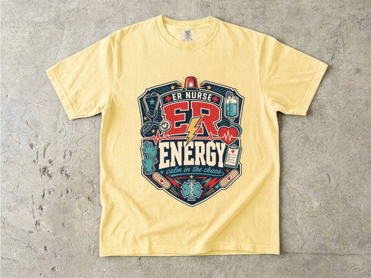 ER Nurse Energy T-Shirt — Emergency Room Medic Graphic Tee