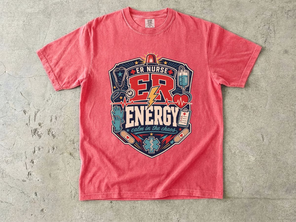 ER Nurse Energy T-Shirt — Emergency Room Medic Graphic Tee