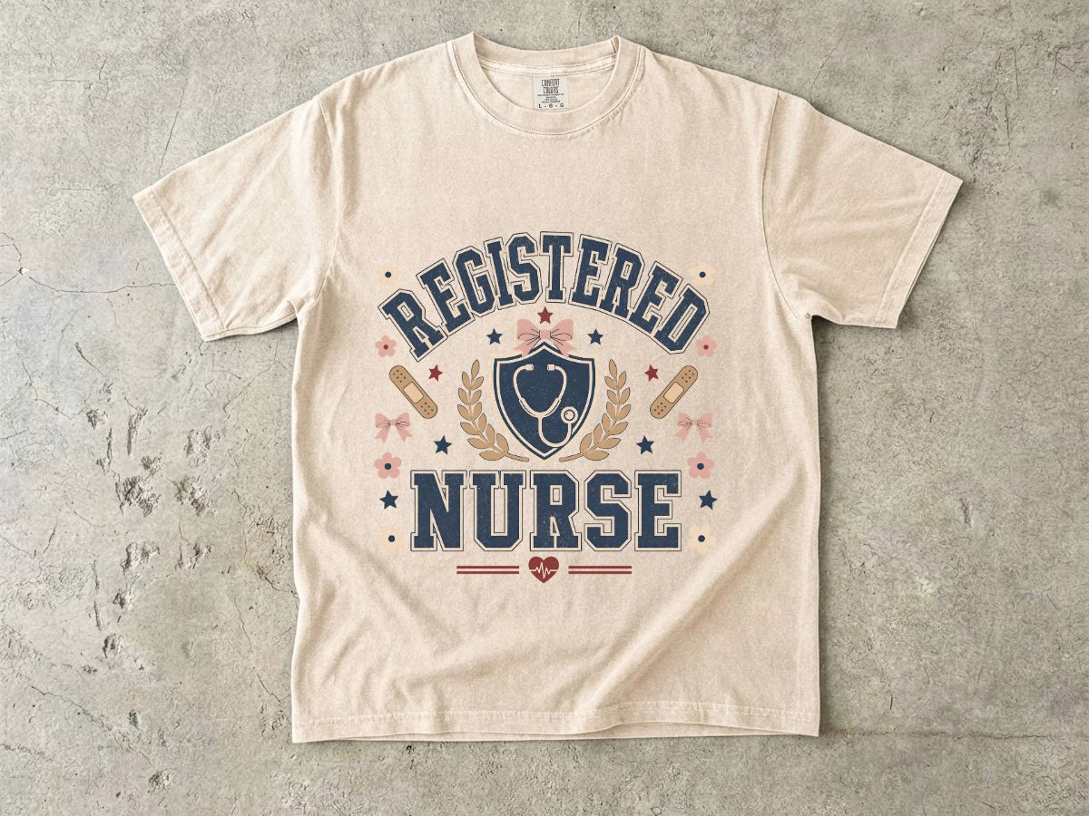 Registered Nurse T-Shirt — Proud RN Badge Tee