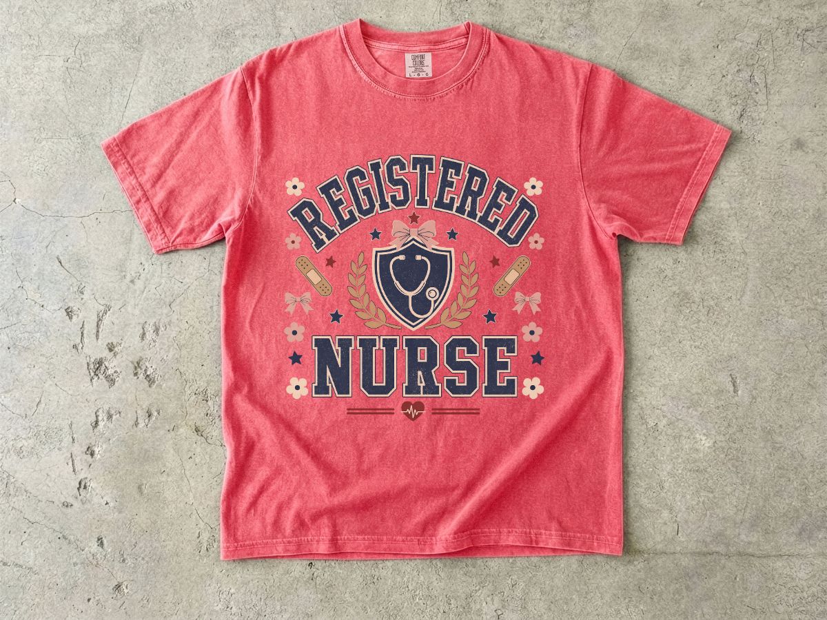 Registered Nurse T-Shirt — Proud RN Badge Tee
