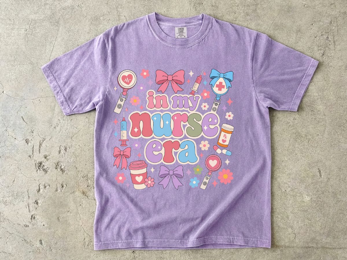 Nurse Era Graphic T-Shirt — "In My Nurse Era" Cute Medical Pride Tee