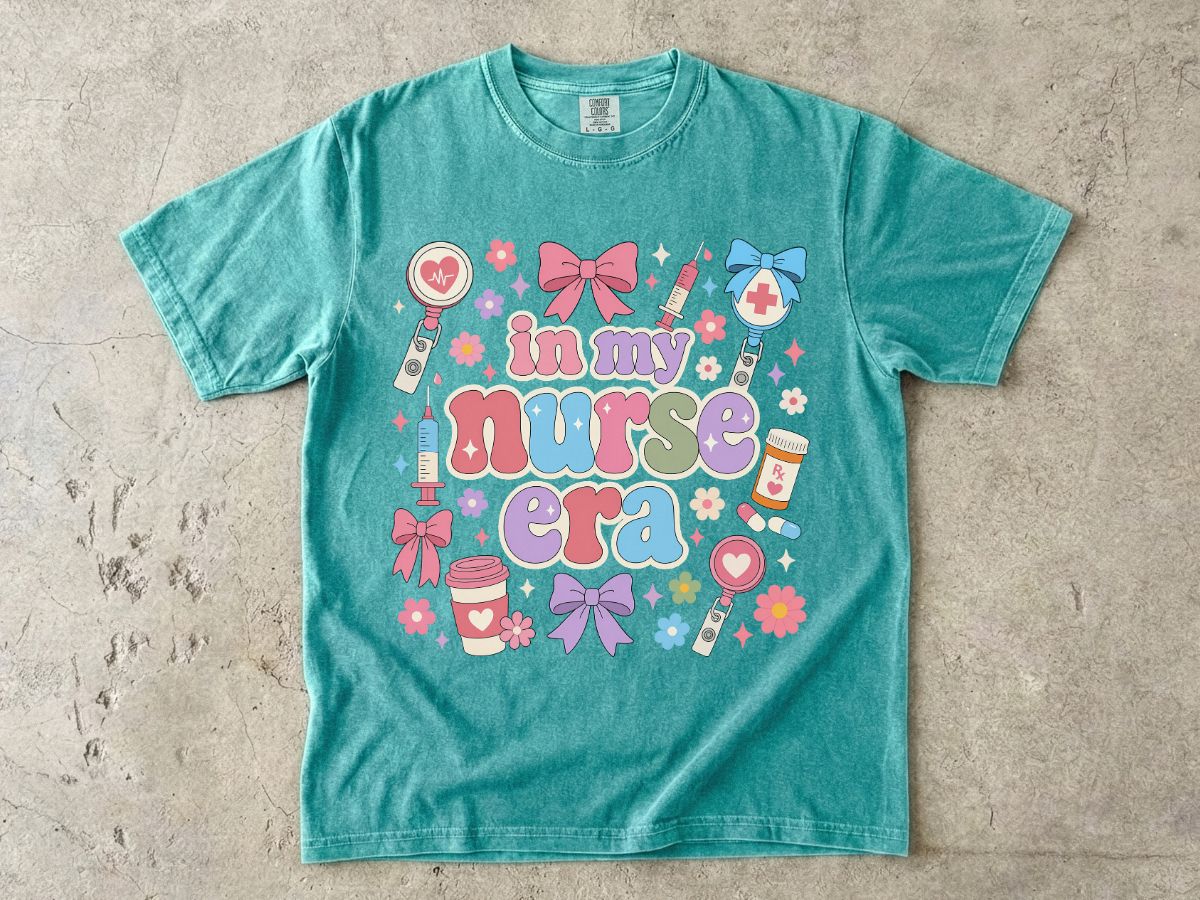 Nurse Era Graphic T-Shirt — "In My Nurse Era" Cute Medical Pride Tee