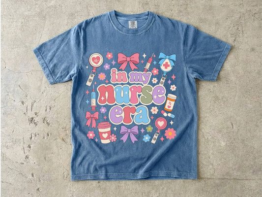 Nurse Era Graphic T-Shirt — "In My Nurse Era" Cute Medical Pride Tee
