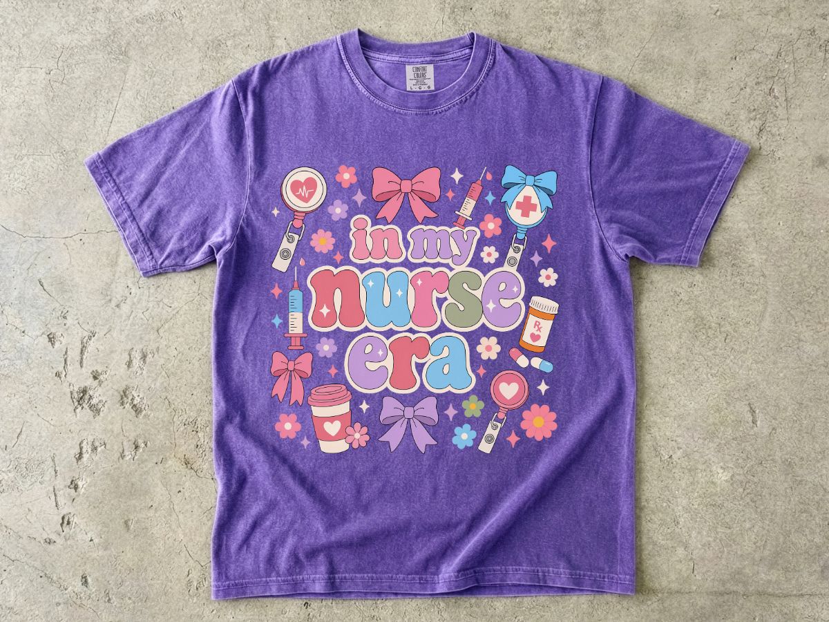 Nurse Era Graphic T-Shirt — "In My Nurse Era" Cute Medical Pride Tee