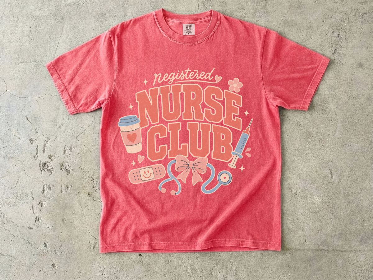 Nurse Club T-Shirt — Cute Nurse Graphic Tee for Nurses & Nursing Students