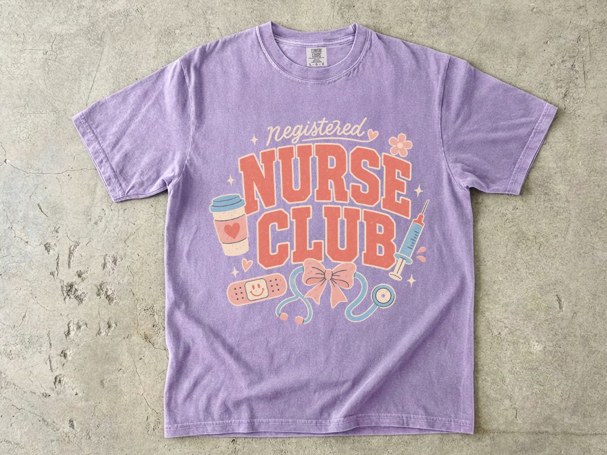 Nurse Club T-Shirt — Cute Nurse Graphic Tee for Nurses & Nursing Students
