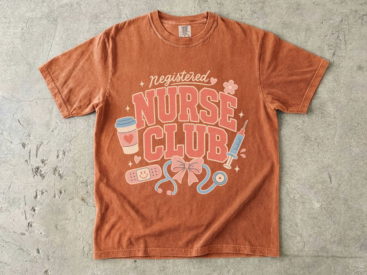 Nurse Club T-Shirt — Cute Nurse Graphic Tee for Nurses & Nursing Students