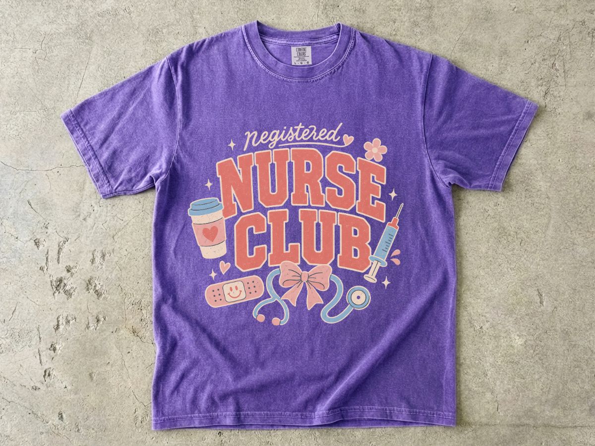 Nurse Club T-Shirt — Cute Nurse Graphic Tee for Nurses & Nursing Students