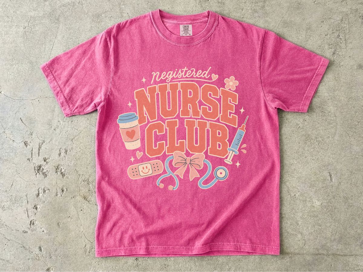 Nurse Club T-Shirt — Cute Nurse Graphic Tee for Nurses & Nursing Students