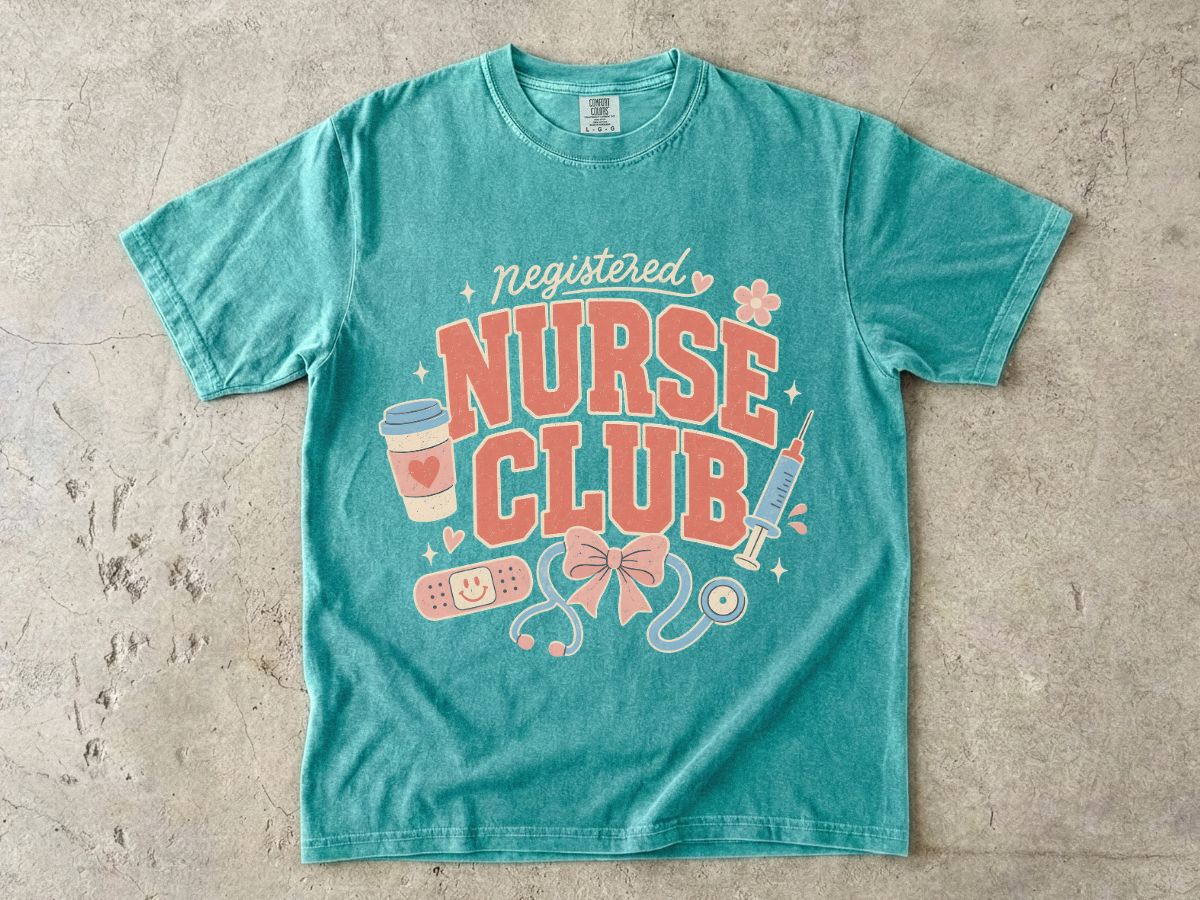 Nurse Club T-Shirt — Cute Nurse Graphic Tee for Nurses & Nursing Students