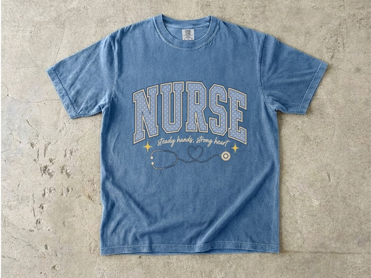 Nurse Stethoscope Heart T-Shirt — Cute Nurse Tee for Healthcare Heroes