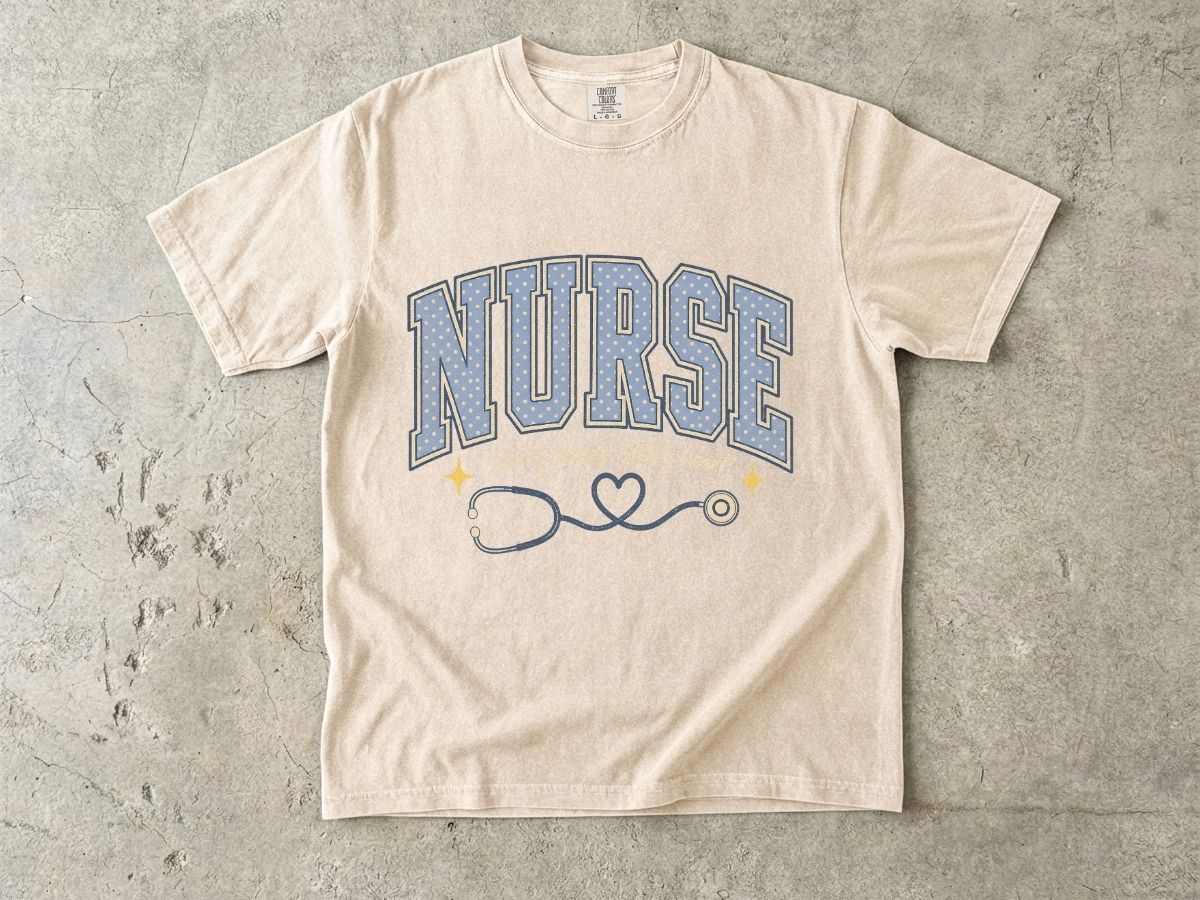 Nurse Stethoscope Heart T-Shirt — Cute Nurse Tee for Healthcare Heroes