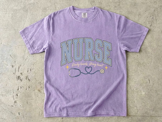 Nurse Stethoscope Heart T-Shirt — Cute Nurse Tee for Healthcare Heroes