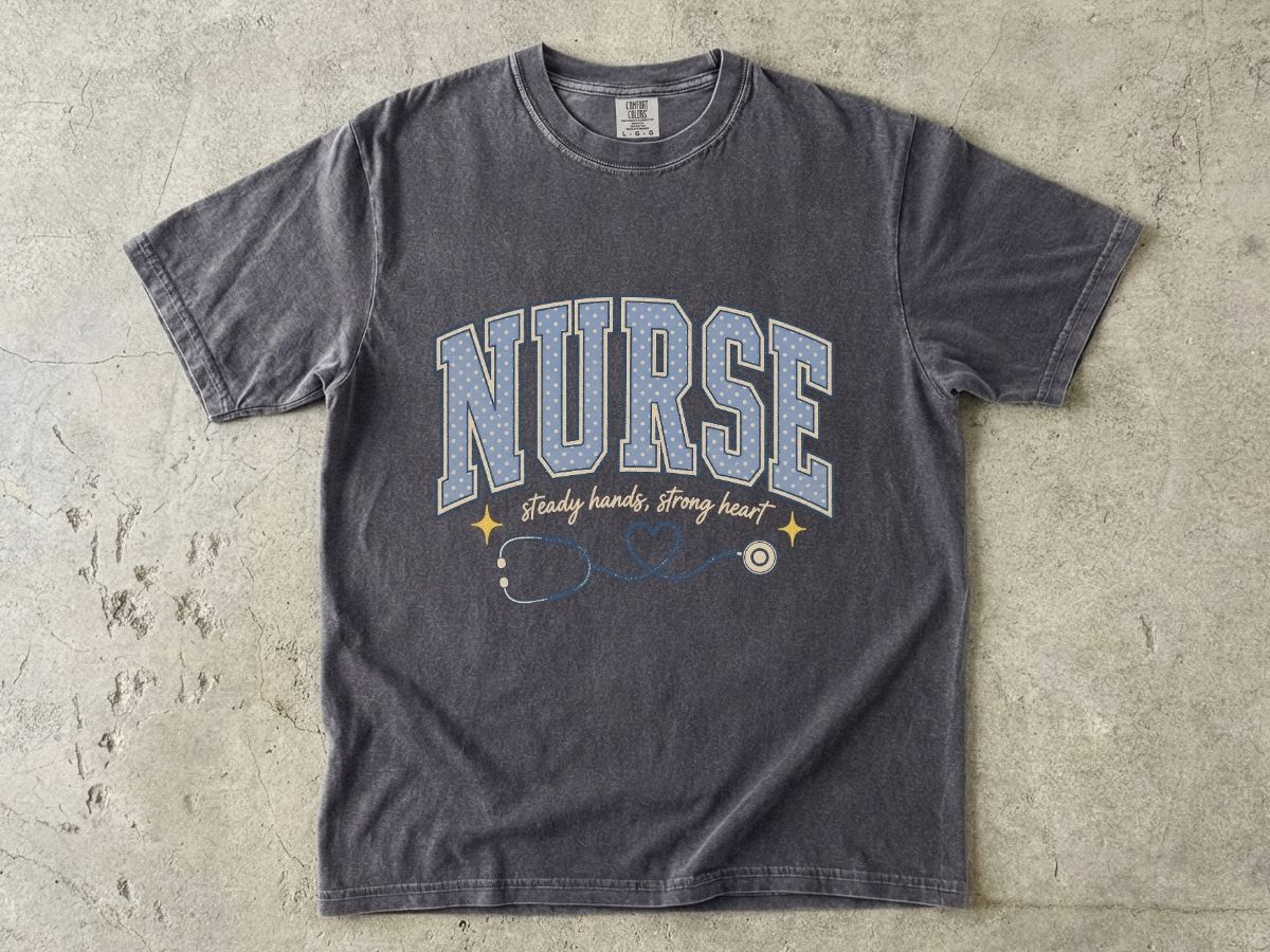 Nurse Stethoscope Heart T-Shirt — Cute Nurse Tee for Healthcare Heroes