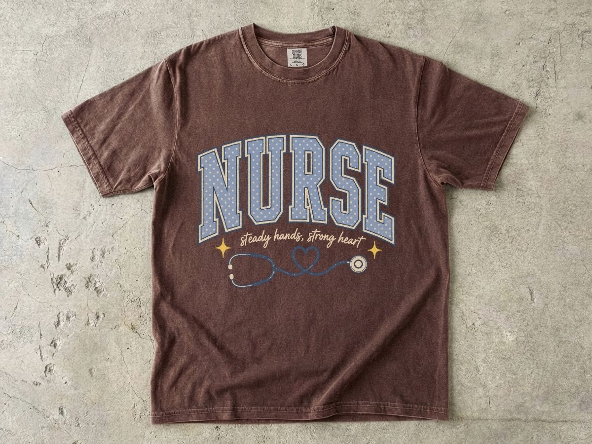 Nurse Stethoscope Heart T-Shirt — Cute Nurse Tee for Healthcare Heroes