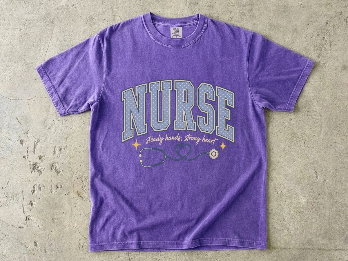 Nurse Stethoscope Heart T-Shirt — Cute Nurse Tee for Healthcare Heroes