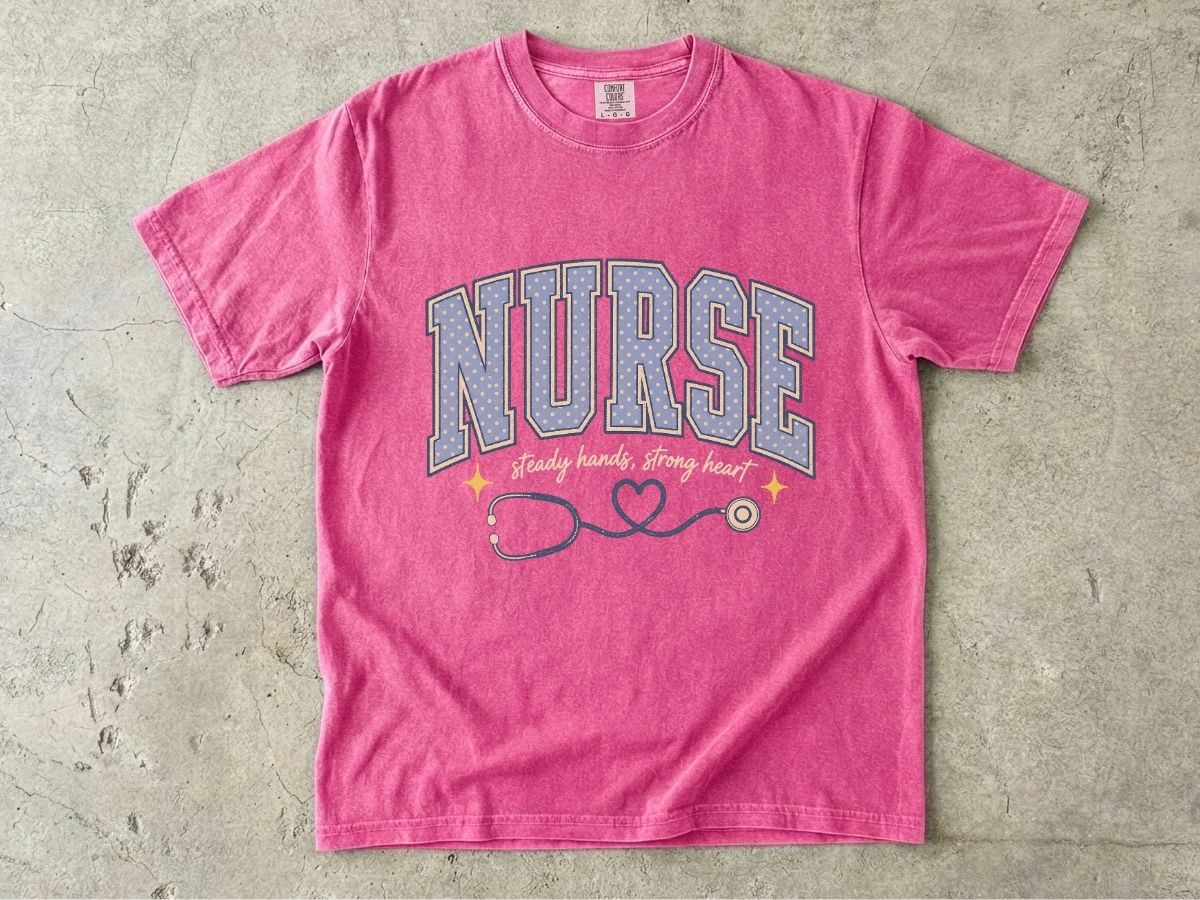 Nurse Stethoscope Heart T-Shirt — Cute Nurse Tee for Healthcare Heroes